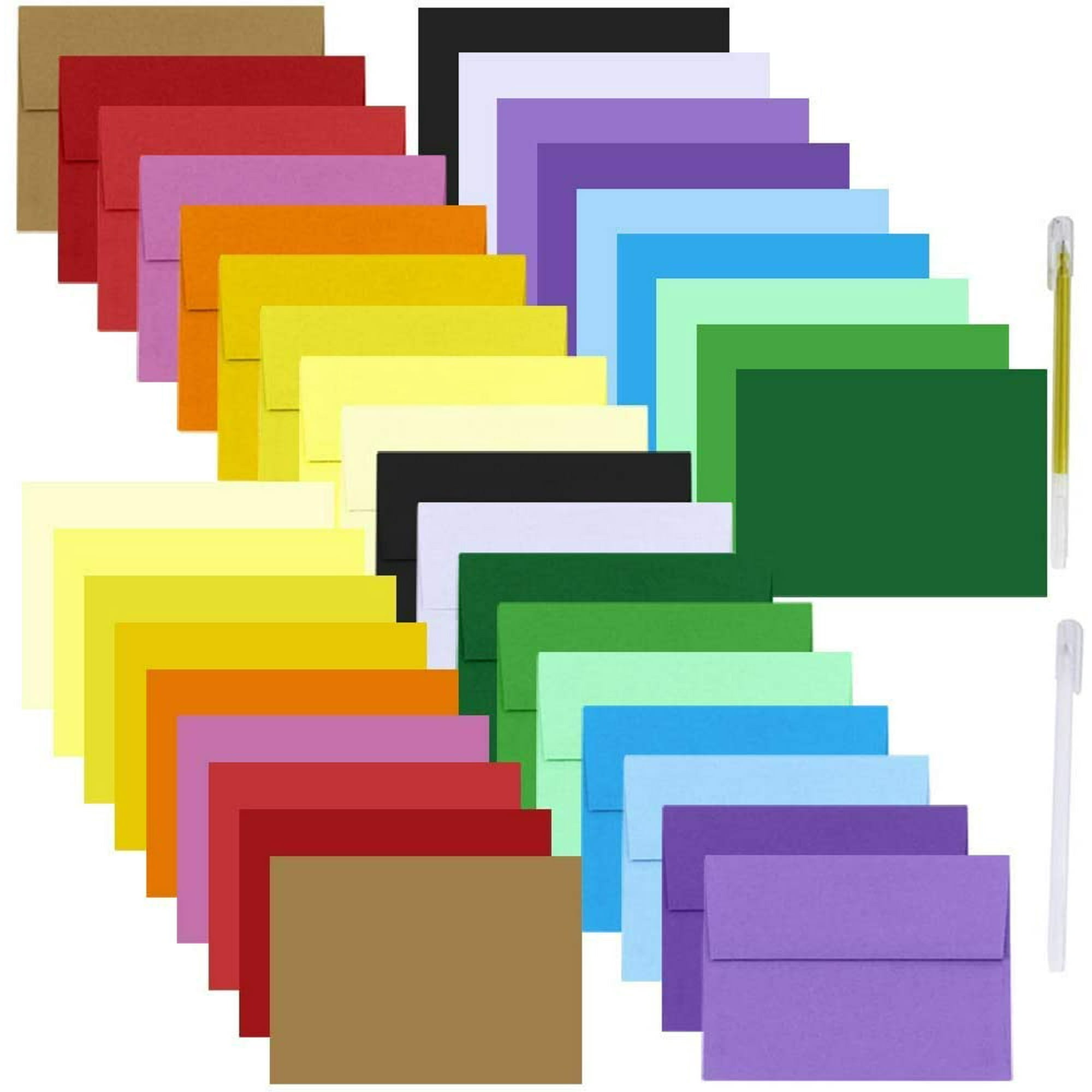 90 Sets 18 Colors A7 Invitations Envelopes 5x7 Envelopes Self Seal with  Blank 5x7 Cardstock Flat Greeting Cards Bulk DIY Card Making Supplies for  Wedding Baby Shower Announcement Photo Mailing | Walmart Canada