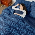 thumbnail image 4 of Feelyou Blue Mandala Damask Comforter Set 7pcs, Western Dragon Animal King Bedding Sets, 4 of 8