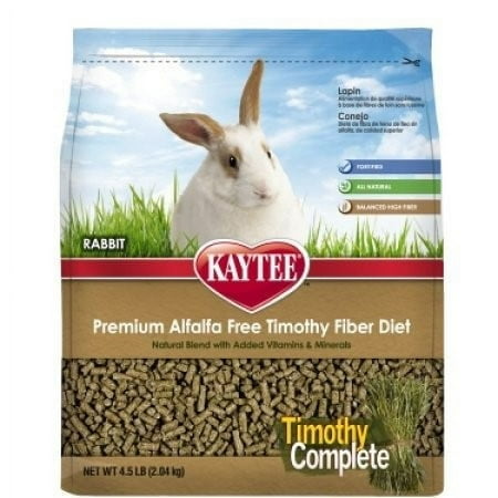 UPC: 0071859947327 | Kaytee Timothy Complete Alfalfa Free Fiber Diet Rabbit Food 4.5 Lb
