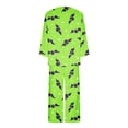 thumbnail image 4 of Ensembles pour Femmes Vêtements Pyjama d'Halloween pour Femmes à Imprimé Col Rond Manches Longues Deux Pièces Confortable Ensemble de Pyjama de Maison Ensemble de Sport Femmes Ensemble 2 Pcs Ensembles en Liquidation, 4 of 5