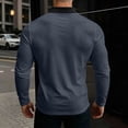 thumbnail image 4 of Guluxicc Men's Henley Shirts Pullover Long Sleeve Golf Shirts for Business Casual Office Everyday Fall Winter Shirts, 4 of 5