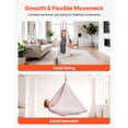 thumbnail image 4 of VEVOR Aerial Yoga Hammock, 300 lbs Load Aerial Silk, Yoga Swing with Nylon Fabric, PE Zipper Bag for Parent-Child Interaction, Strengthen Muscles & Improve Practice, Hammock and Swing Combo, 4 of 9