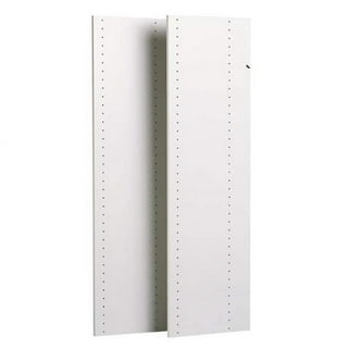 Easy Track 2.1-ft to 2.1-ft W x 7-ft H White Solid Shelving Wood Closet  System