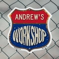 thumbnail image 5 of Andrew's Workshop (5 Pack) 12 inch X 12 inch Shield-Shaped Rust-Free Aluminum Metal Signs Weather Resistant, UV Protected To last, Gift for Dads and Uncles Classic Americana Crafted in, 5 of 7