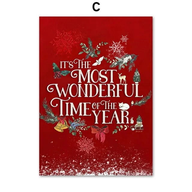 Póster de Papá Noel y camión para decoración del hogar, arte de pared, pintura en lienzo, imágenes impresas, Feliz Navidad, Año Nuevo