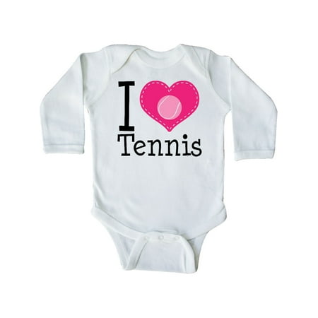 

Inktastic Tennis Player I Love Tennis Gift Baby Girl Long Sleeve Bodysuit