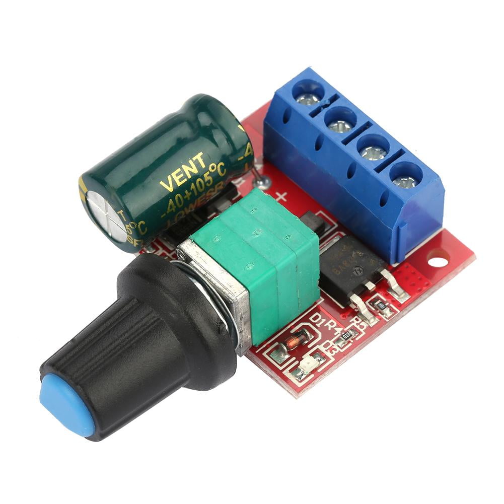 3~35V 12V 24V PWM DC Motor Speed Controller Adjustable Switch LED Fan Dimmer 5A 