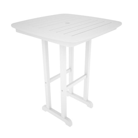 POLYWOOD® Nautical 31 in. Bar Height Recycled Plastic Table