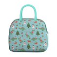 thumbnail image 2 of Womens Blue Christmas Dinosaurs Snowmen Pattern Lunch Box for Work,Insulated Lunch Bag for Women,Loncheras Para Mujer,Leakproof Adult Lunch Bag for Work,Beach,Travel,Picnic,Camping, 2 of 7