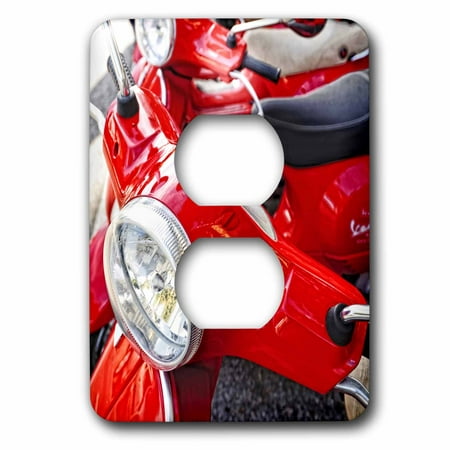 3dRose Italy, Tuscany, Radda. Vespa scooter - EU16 RDU0243 - Richard Duval - 2 Plug Outlet Cover