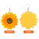 thumbnail image 4 of 1 par de pendientes colgantes de girasol acrílico con forma de flor, sencillos, para mujeres y niñas., 4 of 6