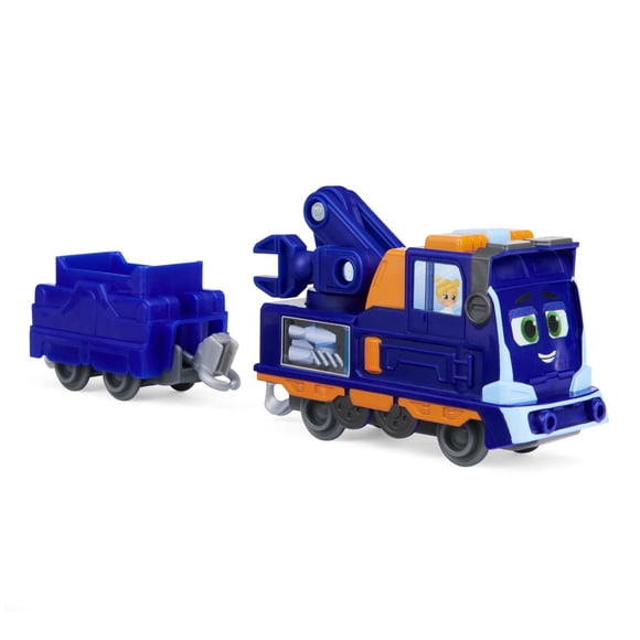 Mighty Express, Mechanic Milo Push and Go Toy Train with Cargo Car, Kids Toys for Ages 3 and up