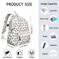 thumbnail image 6 of Black Dog Puppy Paw Backpack for School,Cute School Bag,Schoolbag with Adjustable Shoulder Straps & Padded Back,13.4"x11"x4.7", 6 of 6