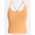 thumbnail image 5 of Madden NYC Women’s Crochet Cotton Top with 3D Flowers, Sizes XXS-XXL, 5 of 5