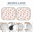 thumbnail image 6 of Fotbe Dachshund Dog Puppy 2-Piece Car Windshield Sun Shade | Sun Blocker for Car Windshield | Foldable Automotive Interior Accessories for Sun Protection-Large, 6 of 7