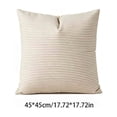 thumbnail image 3 of Khaki Throw Pillow Cover, Striped Checkered Cushion Case for Sofa Couch Bed Living Room Decor, 45x45cm Square Decorative Pillow Cover, 3 of 6