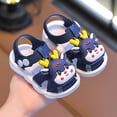 thumbnail image 4 of REDARER Toddler Kids Bunny 3D Cartoon Closed Toe Sandals Non- First Walker Shoes for Girls Summer,6, 4 of 7