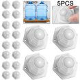 thumbnail image 1 of Ruedas Giratorias 20 Piezas Adhesiva para Muebles Pequeños (bola Goma Blanca), 1 of 5
