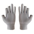 thumbnail image 3 of Pesca Guantes de pesca con corte de 3 dedos Guantes de pesca con protección solar antideslizantes (gris), 3 of 7