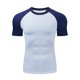 thumbnail image 5 of Ceisia Men's Compression Raglan Sleeve T-Shirt High Elastic Quick Dry Athletic Crew Neck Top Gift, 5 of 5