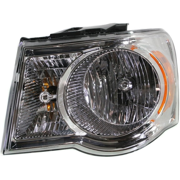 Headlight Compatible With 2007-2009 Chrysler Aspen Left Driver Halogen With bulb(s)