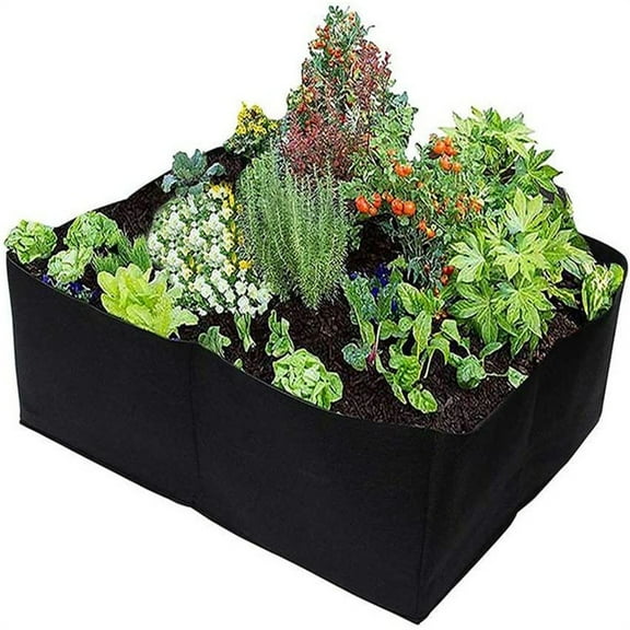 Garden Grow Bags, 2X2 Ft 30Gallon Plant Grow Bag, Raised Garden Beds, Plant Bed for Growing Herbs, Flowers and Vegetables, Square Plant Growing Container Bags for Outdoor Indoor