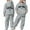 Grey, variant on Girls Boys Sweat Set New York Hoodie and Jogging Sweatpants 2 Piece Matching Jogger Set Kids Hoodie Set