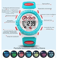 thumbnail image 2 of Reloj Electrónico Para Niños Malubero Deportes A Prueba De agua azul, 2 of 3
