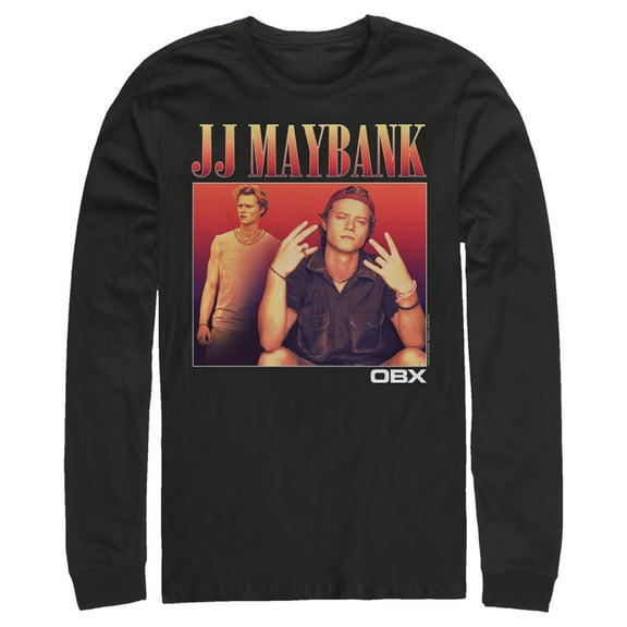 Men's Outer Banks JJ Maybank Photo Long Sleeve Shirt Black Medium