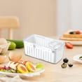 thumbnail image 4 of Back to School! mtvxesu Fridge Organizers, Food Storage Bins, Refrigerator Storage Container, Fridge Food Container with Lids Refrigerator Fruit Vegetable Storage Fresh Keeper, Partit Veggie Container, 4 of 6