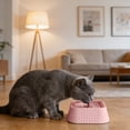 thumbnail image 4 of TIELUTT Floating Water Bowl Portable Drinking Tray for Not Easy To Spill, 4 of 5