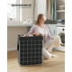 thumbnail image 2 of Cesto de la Ropa Sucia 90 L, Cesta Ropa Sucia Plegable, Bolsa de Lavandería Lavable y Extraíble, Baño, Negro y Blanco, 2 of 7