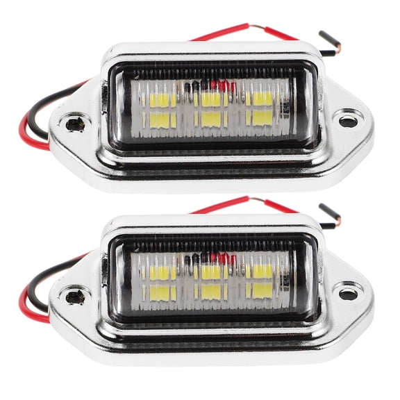 QIFULL 2PCS RV Step Lights Silver for Vehicle Owners Various Weather Conditions