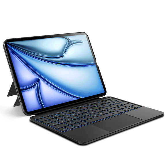edaiser Detachable Keyboard Case Compatible with iPad Air 11-inch (M3/M2) 2025 & iPad Air 5/4th Gen & iPad Pro 11 inch (4th-1st): Wireless Backlit Keyboard with Trackpad, Magnetic Protective Cover