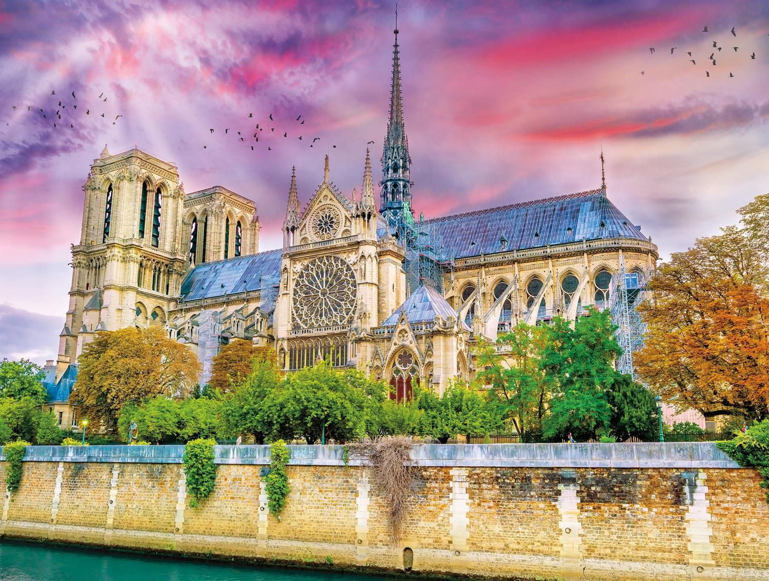 Buffalo Games - Majestic Castles - Cathedral Notre-Dame - 750 Piece Jigsaw Puzzle