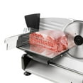 thumbnail image 6 of Commercial Meat Slicer, 10 inch Electric Food Slicer, 150W Frozen Meat Deli Slicer, Premium Chromium-plated Steel Blade Semi-Auto Meat Slicer For Commercial and Home use, 6 of 10