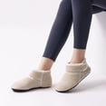 thumbnail image 7 of Ecetana Bootie Slippers for Women Furry Warm Slippers Sock Shoes Cozy Hook-Loop House Slippers, 7 of 7