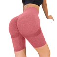 thumbnail image 2 of Women's Seamless High Waisted Biker Shorts Sculpting Compression Workout Shorts, 2 of 8