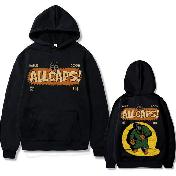 Madvillain Madlib & MF Doom Inspired Vintage Graphic Hoodie - Unisex Soft Warm Pullover Hip Hop Streetwear Winter