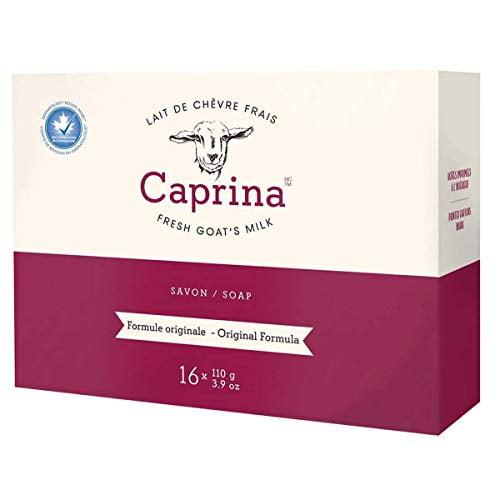 Caprina Canus Formule Originale Savon au Lait de Chèvre Frais, 16 Barres