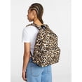 thumbnail image 2 of No Boundaries Women's 17" Dome Backpack, Leopard with Bows, 2 of 5