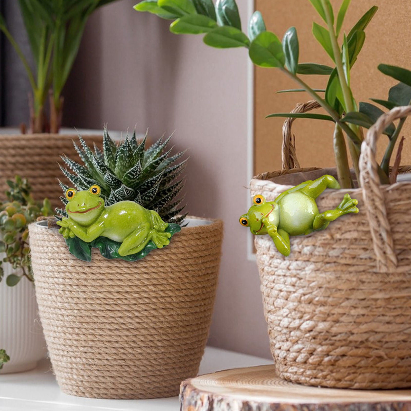 Cadorn Frog - Shaped Hanging Planter - Ceramic Succulent/Flower Pot for Indoor Decor