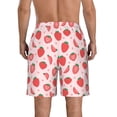 thumbnail image 3 of Naloa Strawberry Men's Beach Shorts, Surfing shorts, Swim trunks, Quick Dry Swim Trunks for Surfing Beach Fun - 3X-Large, 3 of 9