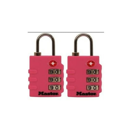 Master Lock 4684T Luggage Locks Assorted Colors 2 Count