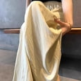 thumbnail image 5 of BinBiL Ladies' Solid Color Versatile High Waist Wide Leg Pants Skirt Pants White XL(XL), 5 of 7