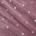 thumbnail image 6 of Superior Fleece Plush Fluffy Soft Blanket, Polka Dot Mauve, Throw, 6 of 9