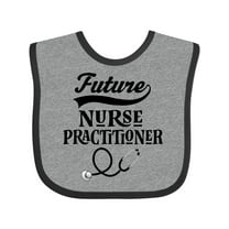 Inktastic Future Nurse Practitioner Girls Baby Bib