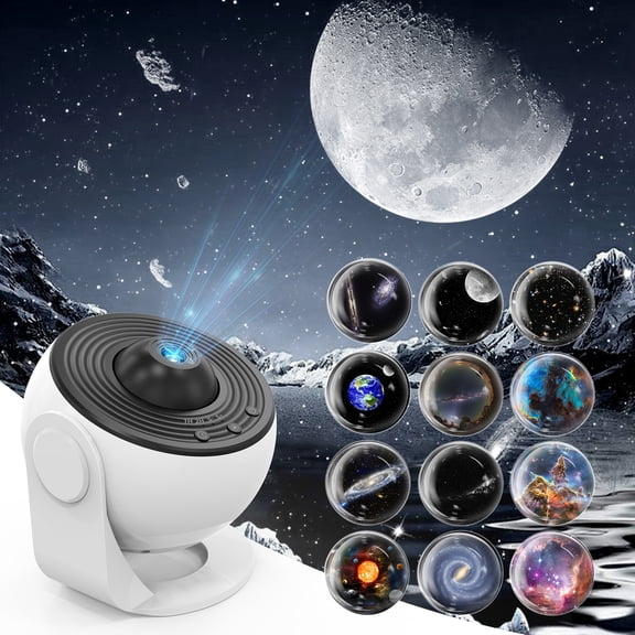 Galaxy Projector 13 in 1 Planetarium Star Projector Realistic Starry Sky Night Light with Solar System Constellation Moon for Bedroom Ceiling Home Theater Living Room Decor