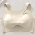 thumbnail image 5 of Shrysg Women's Wireless Push-Up Bralette Solid Color Breathable T-Back Everyday Bra Light Support Casual Underwear White, 5 of 6