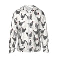 thumbnail image 1 of Fotbe Funny Chicken Chaqueta con Protección Solar UPF 50+ para Hombre y Mujer, Camisa con Capucha y Bolsillos-Medium, 1 of 7